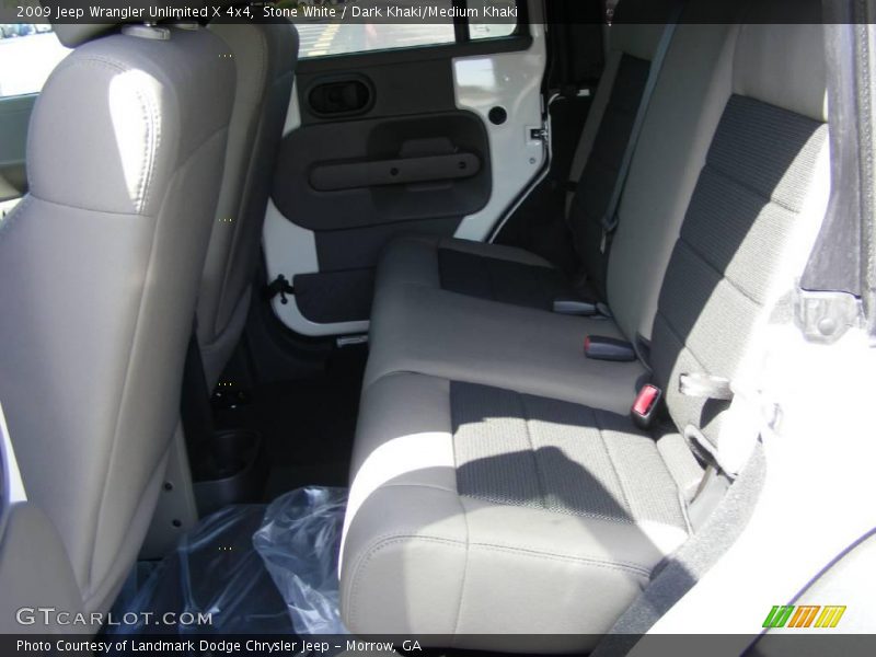 Stone White / Dark Khaki/Medium Khaki 2009 Jeep Wrangler Unlimited X 4x4
