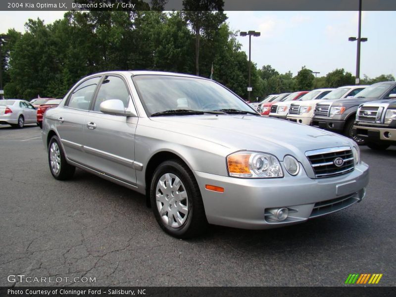 Diamond Silver / Gray 2004 Kia Optima LX