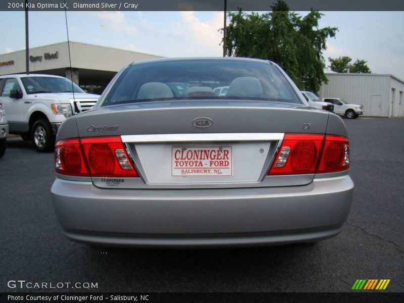 Diamond Silver / Gray 2004 Kia Optima LX