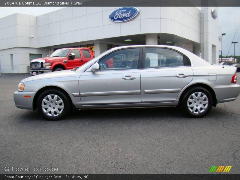 Diamond Silver / Gray 2004 Kia Optima LX