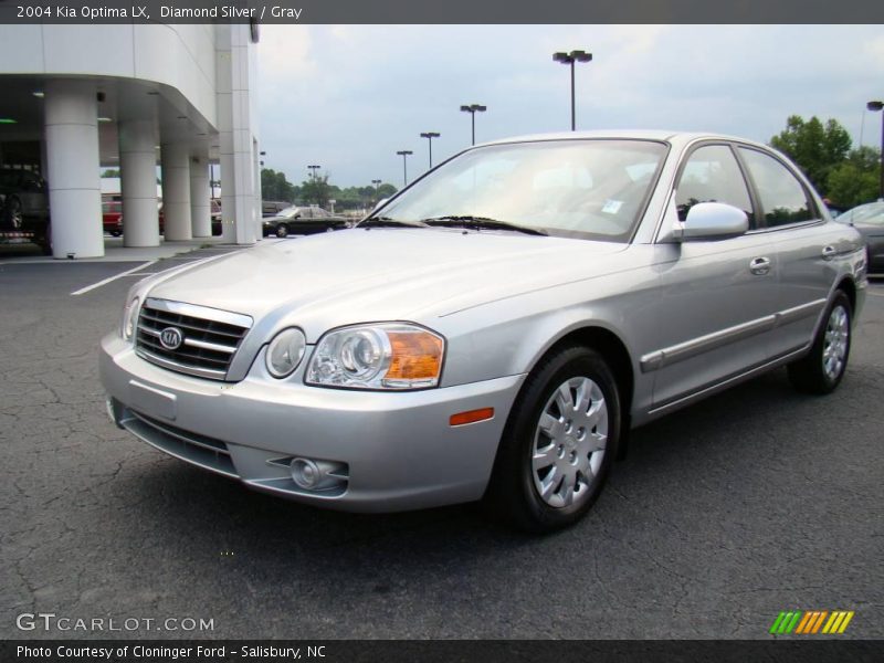 Diamond Silver / Gray 2004 Kia Optima LX