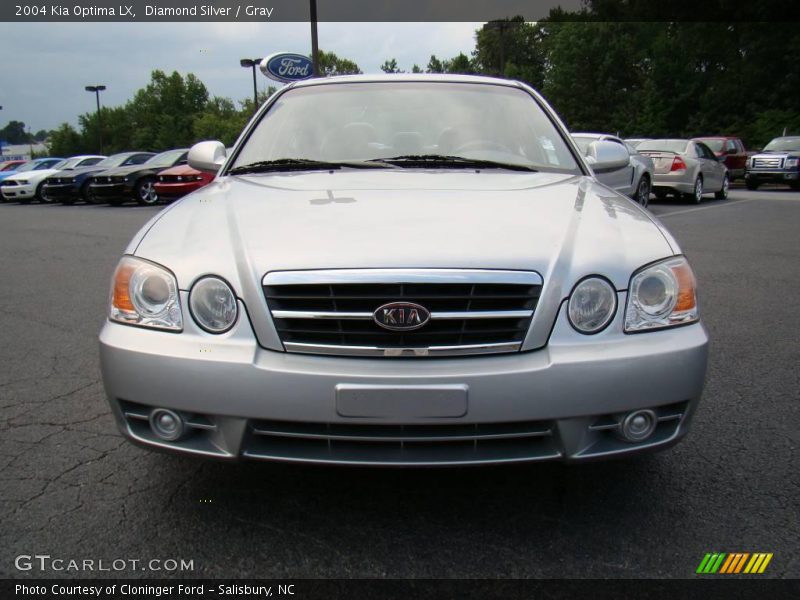 Diamond Silver / Gray 2004 Kia Optima LX