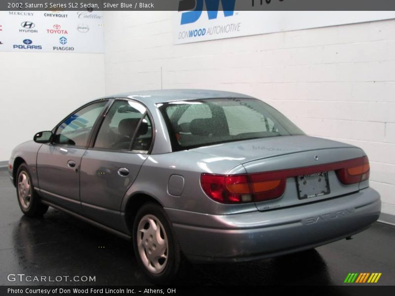 Silver Blue / Black 2002 Saturn S Series SL2 Sedan
