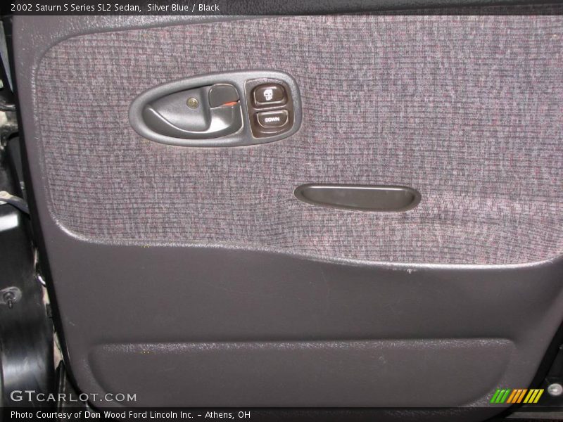Silver Blue / Black 2002 Saturn S Series SL2 Sedan