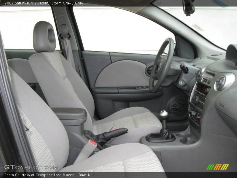 Storm Gray / Gray 2007 Saturn ION 2 Sedan