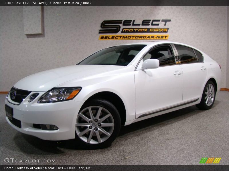 Glacier Frost Mica / Black 2007 Lexus GS 350 AWD