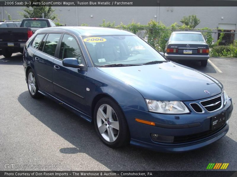 Fusion Blue Metallic / Parchment 2006 Saab 9-3 Aero SportCombi Wagon