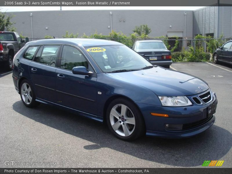 Fusion Blue Metallic / Parchment 2006 Saab 9-3 Aero SportCombi Wagon