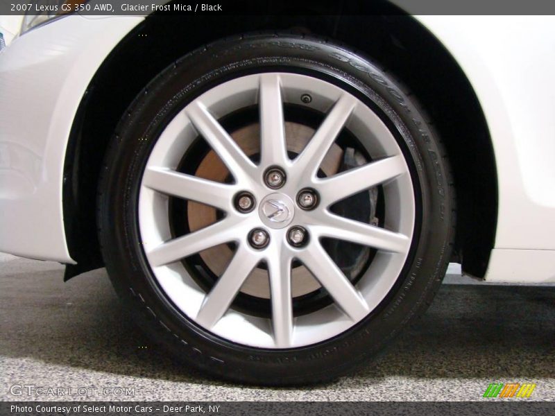 Glacier Frost Mica / Black 2007 Lexus GS 350 AWD