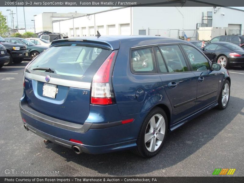 Fusion Blue Metallic / Parchment 2006 Saab 9-3 Aero SportCombi Wagon