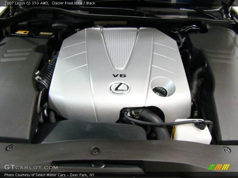 Glacier Frost Mica / Black 2007 Lexus GS 350 AWD