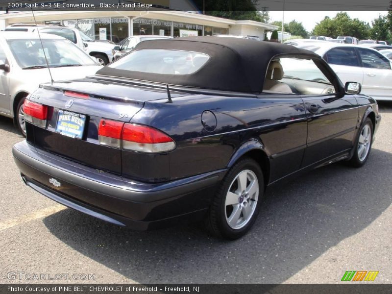 Black / Sand Beige 2003 Saab 9-3 SE Convertible