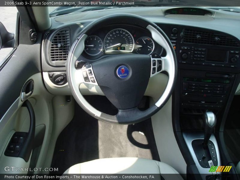 Fusion Blue Metallic / Parchment 2006 Saab 9-3 Aero SportCombi Wagon