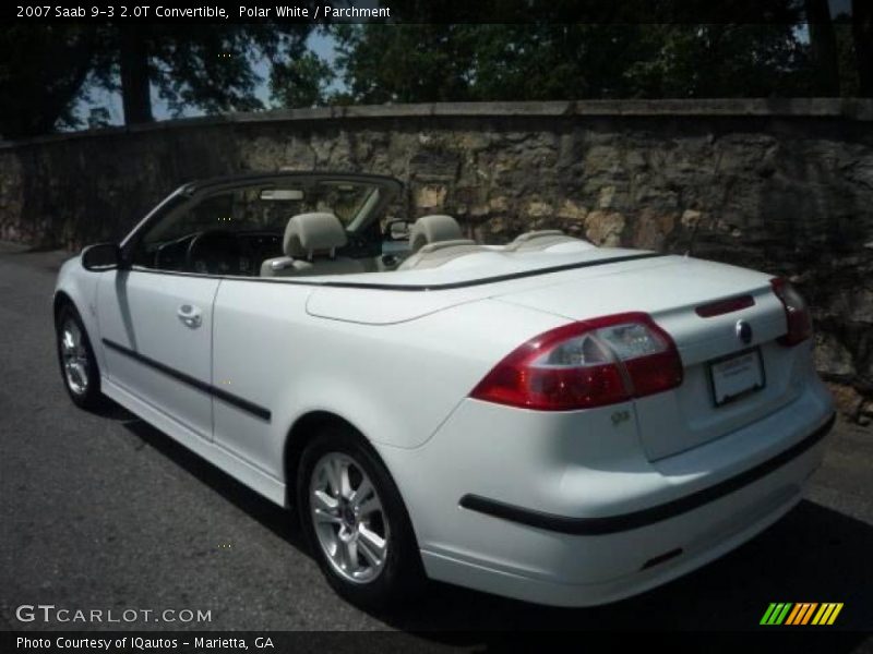 Polar White / Parchment 2007 Saab 9-3 2.0T Convertible