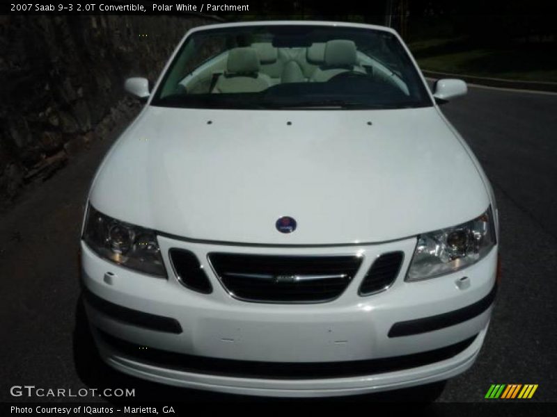 Polar White / Parchment 2007 Saab 9-3 2.0T Convertible