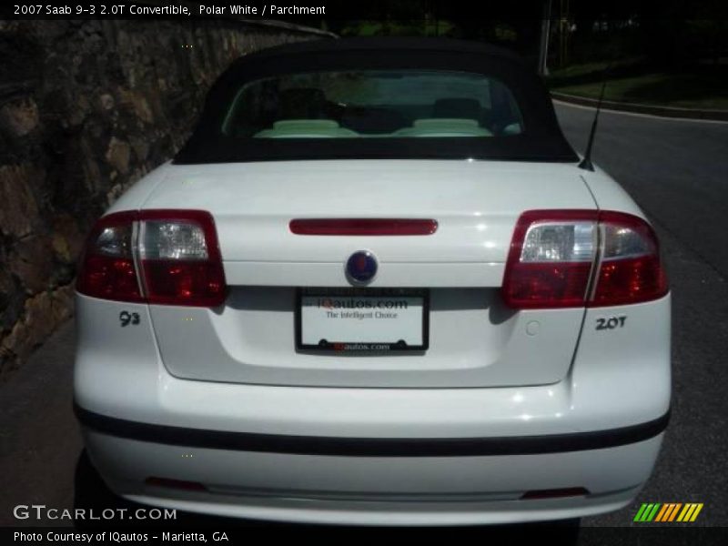 Polar White / Parchment 2007 Saab 9-3 2.0T Convertible
