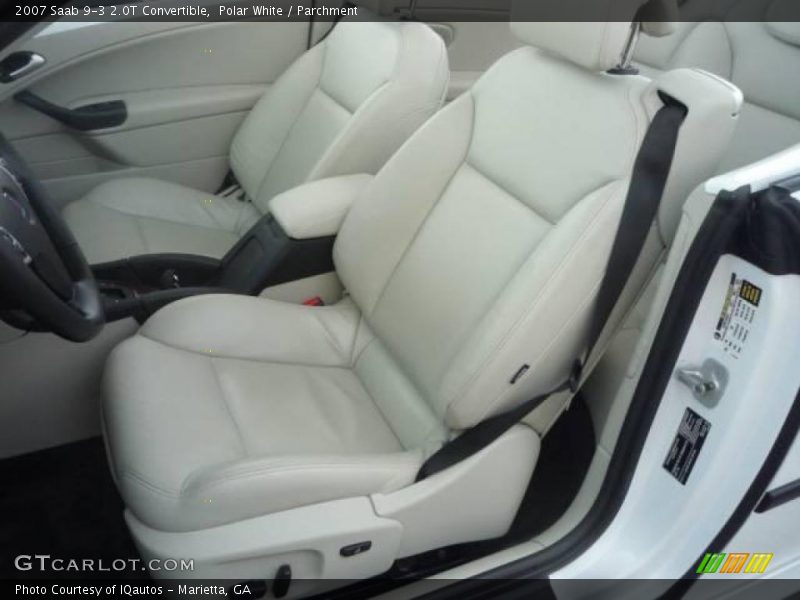 Polar White / Parchment 2007 Saab 9-3 2.0T Convertible