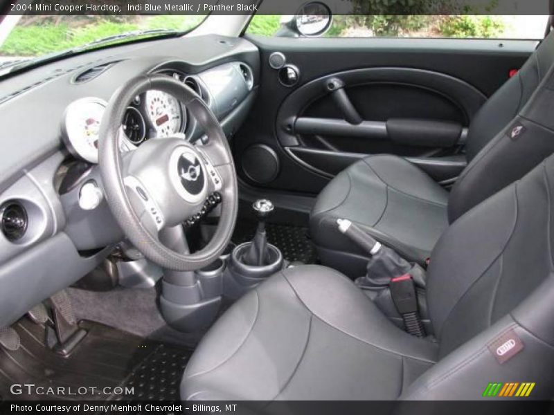 Indi Blue Metallic / Panther Black 2004 Mini Cooper Hardtop