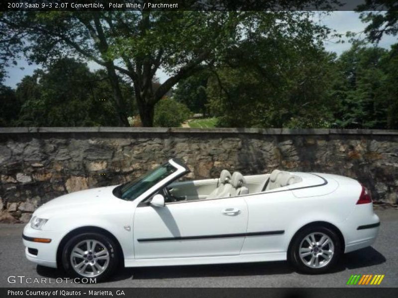 Polar White / Parchment 2007 Saab 9-3 2.0T Convertible