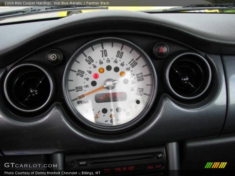 Indi Blue Metallic / Panther Black 2004 Mini Cooper Hardtop