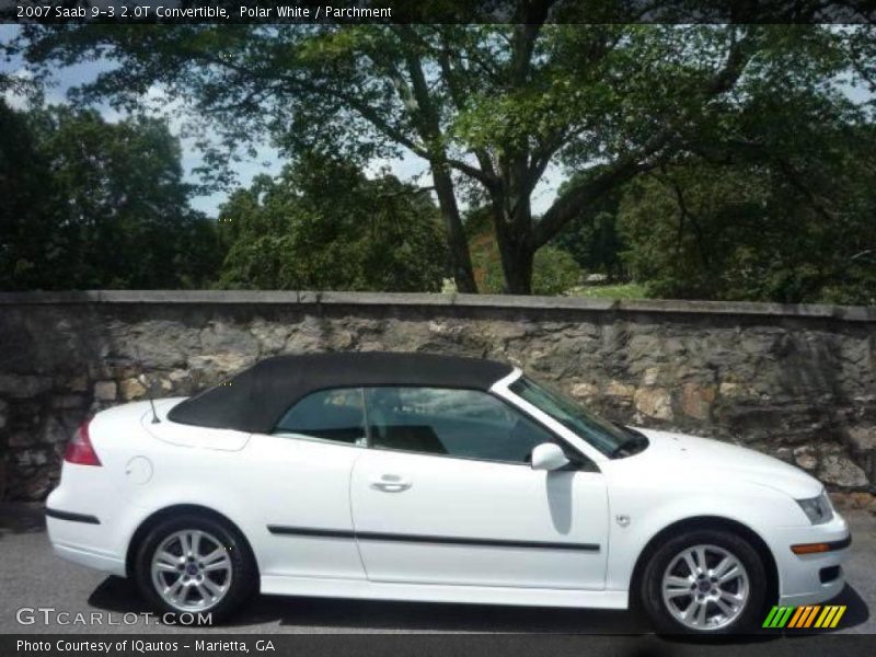 Polar White / Parchment 2007 Saab 9-3 2.0T Convertible
