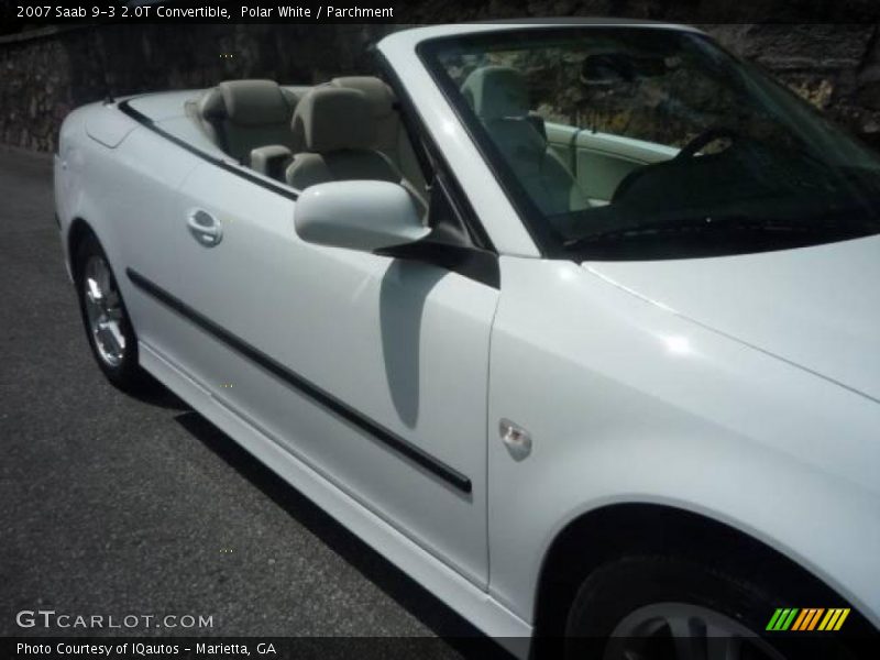 Polar White / Parchment 2007 Saab 9-3 2.0T Convertible