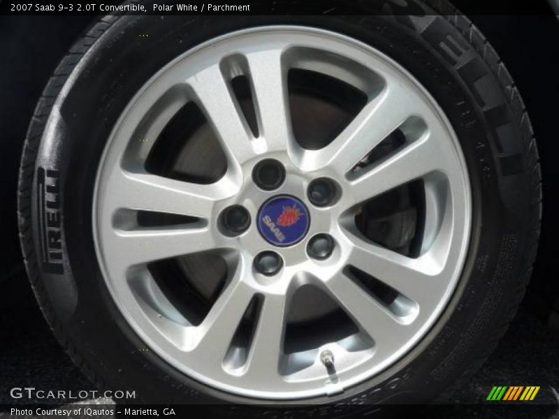Polar White / Parchment 2007 Saab 9-3 2.0T Convertible