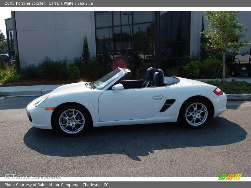 Carrara White / Sea Blue 2005 Porsche Boxster