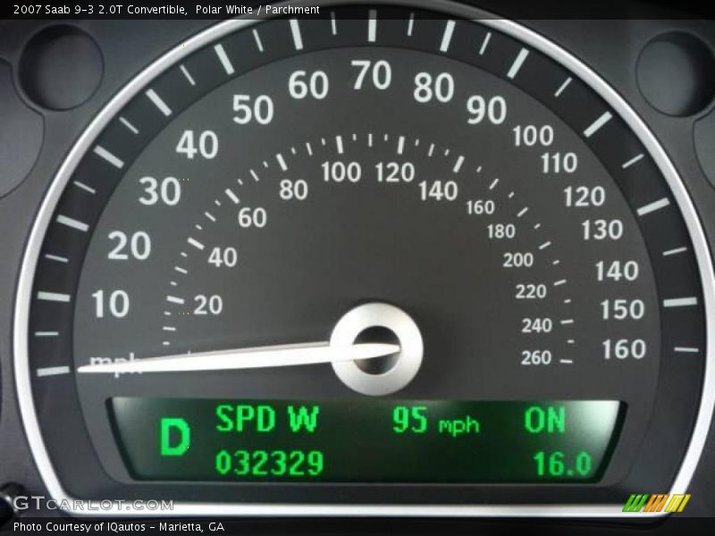 Polar White / Parchment 2007 Saab 9-3 2.0T Convertible
