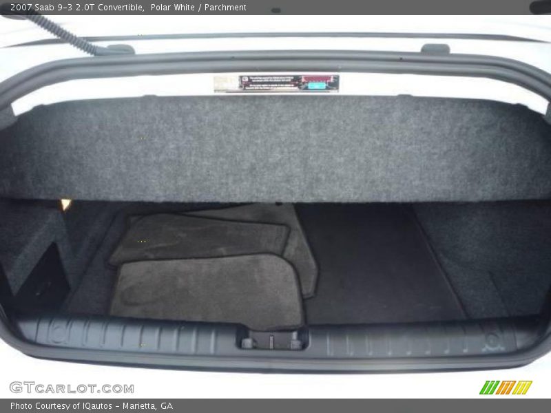 Polar White / Parchment 2007 Saab 9-3 2.0T Convertible