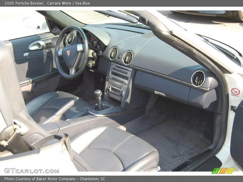 Carrara White / Sea Blue 2005 Porsche Boxster