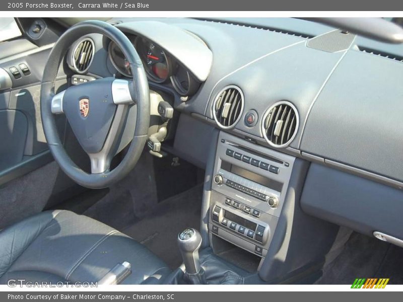 Carrara White / Sea Blue 2005 Porsche Boxster