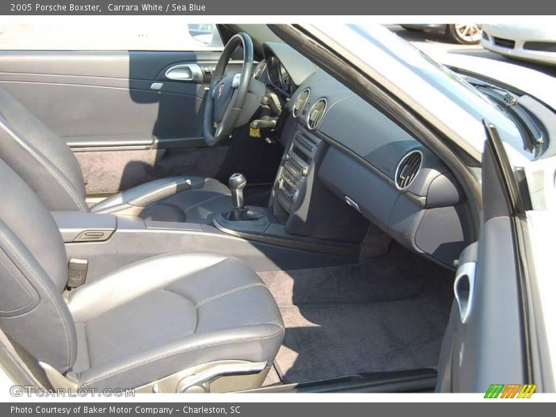 Carrara White / Sea Blue 2005 Porsche Boxster