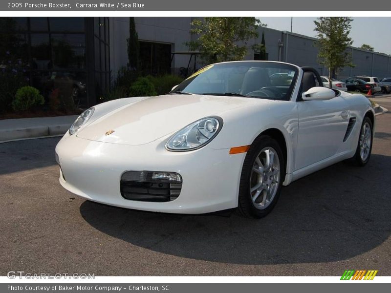 Carrara White / Sea Blue 2005 Porsche Boxster