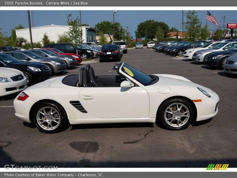 Carrara White / Sea Blue 2005 Porsche Boxster