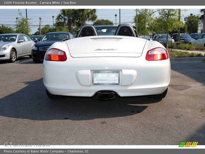 Carrara White / Sea Blue 2005 Porsche Boxster
