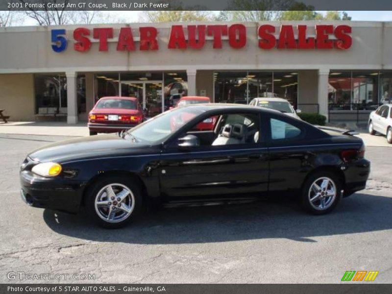 Black / Dark Pewter 2001 Pontiac Grand Am GT Coupe