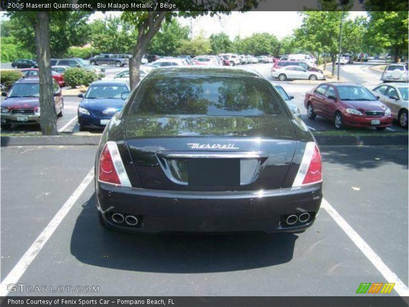Blu Malago Metallic / Beige 2006 Maserati Quattroporte