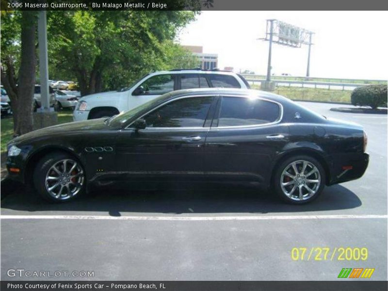 Blu Malago Metallic / Beige 2006 Maserati Quattroporte