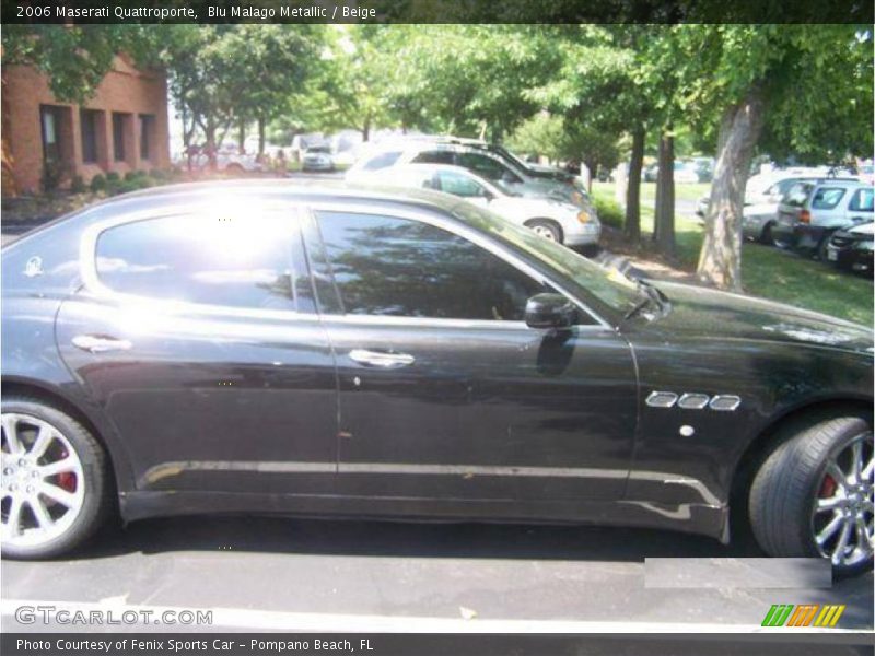 Blu Malago Metallic / Beige 2006 Maserati Quattroporte