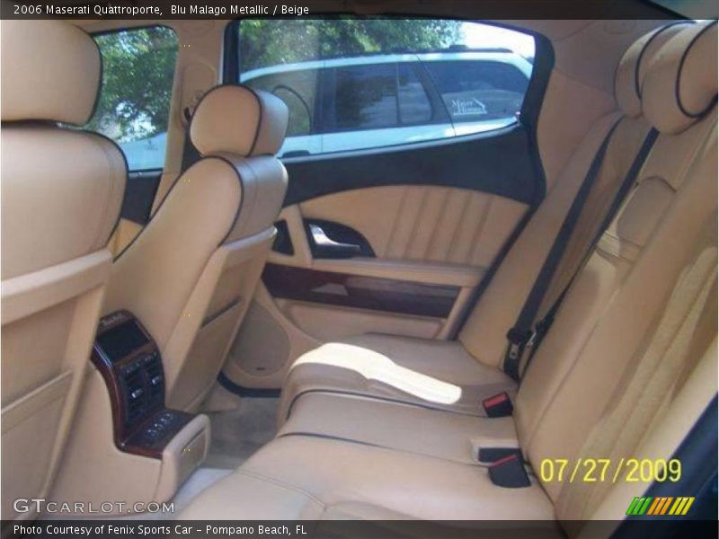 Blu Malago Metallic / Beige 2006 Maserati Quattroporte