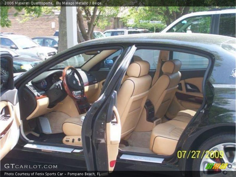 Blu Malago Metallic / Beige 2006 Maserati Quattroporte