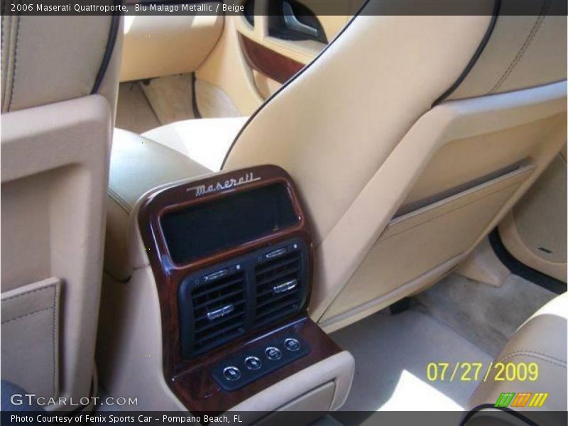 Blu Malago Metallic / Beige 2006 Maserati Quattroporte