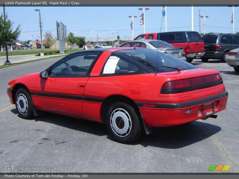 Flash Red / Gray 1990 Plymouth Laser RS