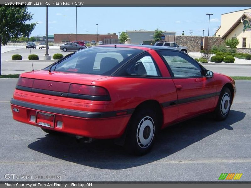 Flash Red / Gray 1990 Plymouth Laser RS