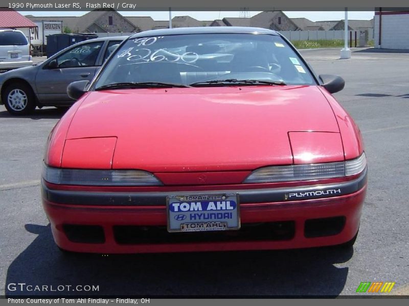 Flash Red / Gray 1990 Plymouth Laser RS