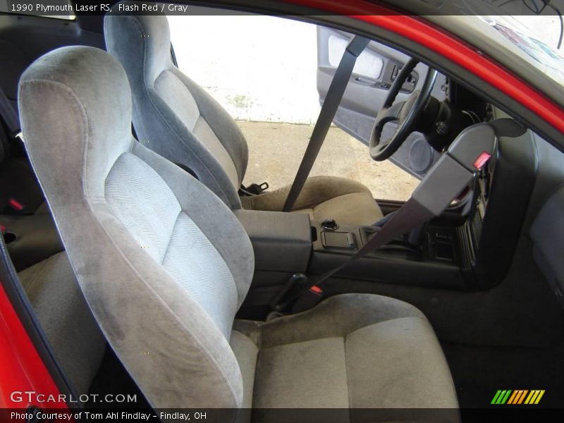 Flash Red / Gray 1990 Plymouth Laser RS