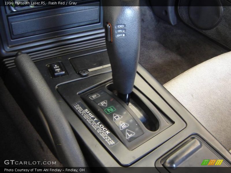 Flash Red / Gray 1990 Plymouth Laser RS