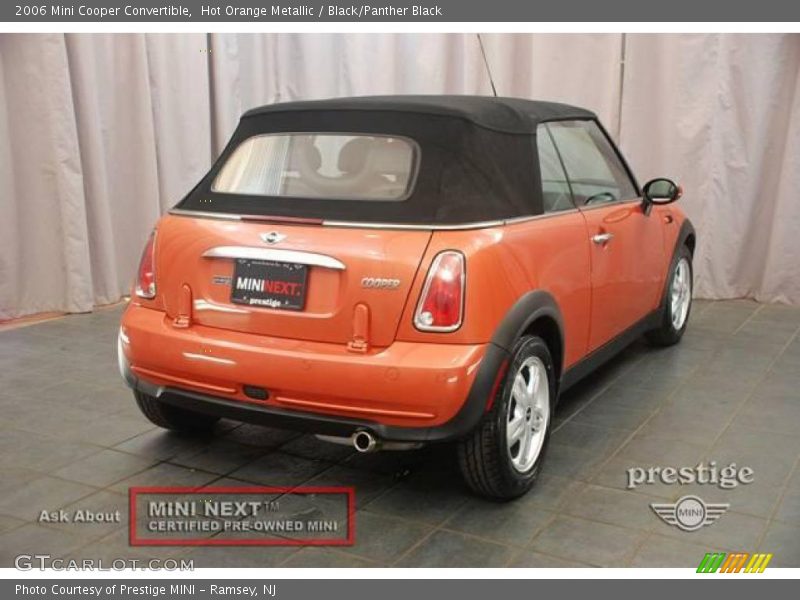 Hot Orange Metallic / Black/Panther Black 2006 Mini Cooper Convertible