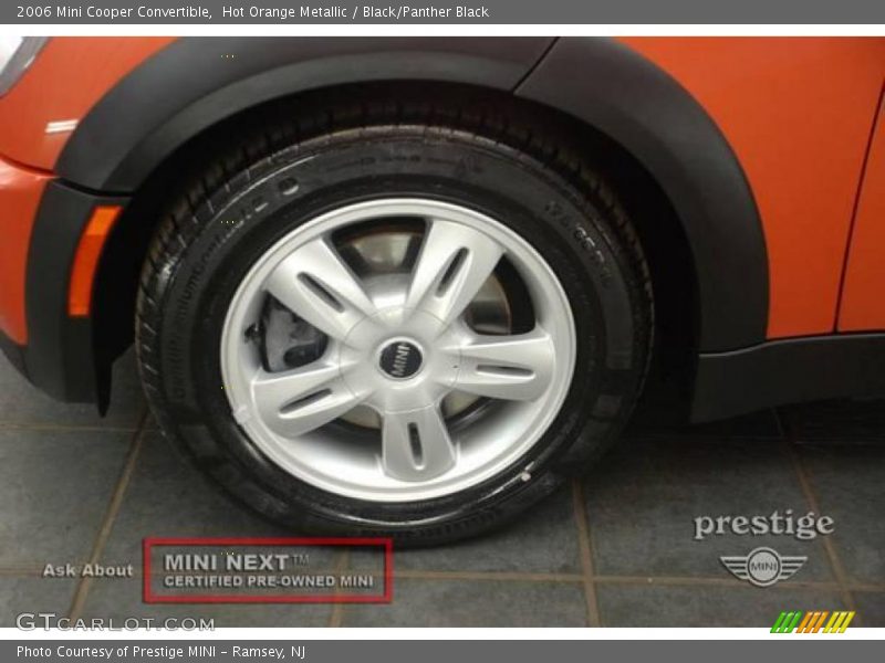 Hot Orange Metallic / Black/Panther Black 2006 Mini Cooper Convertible